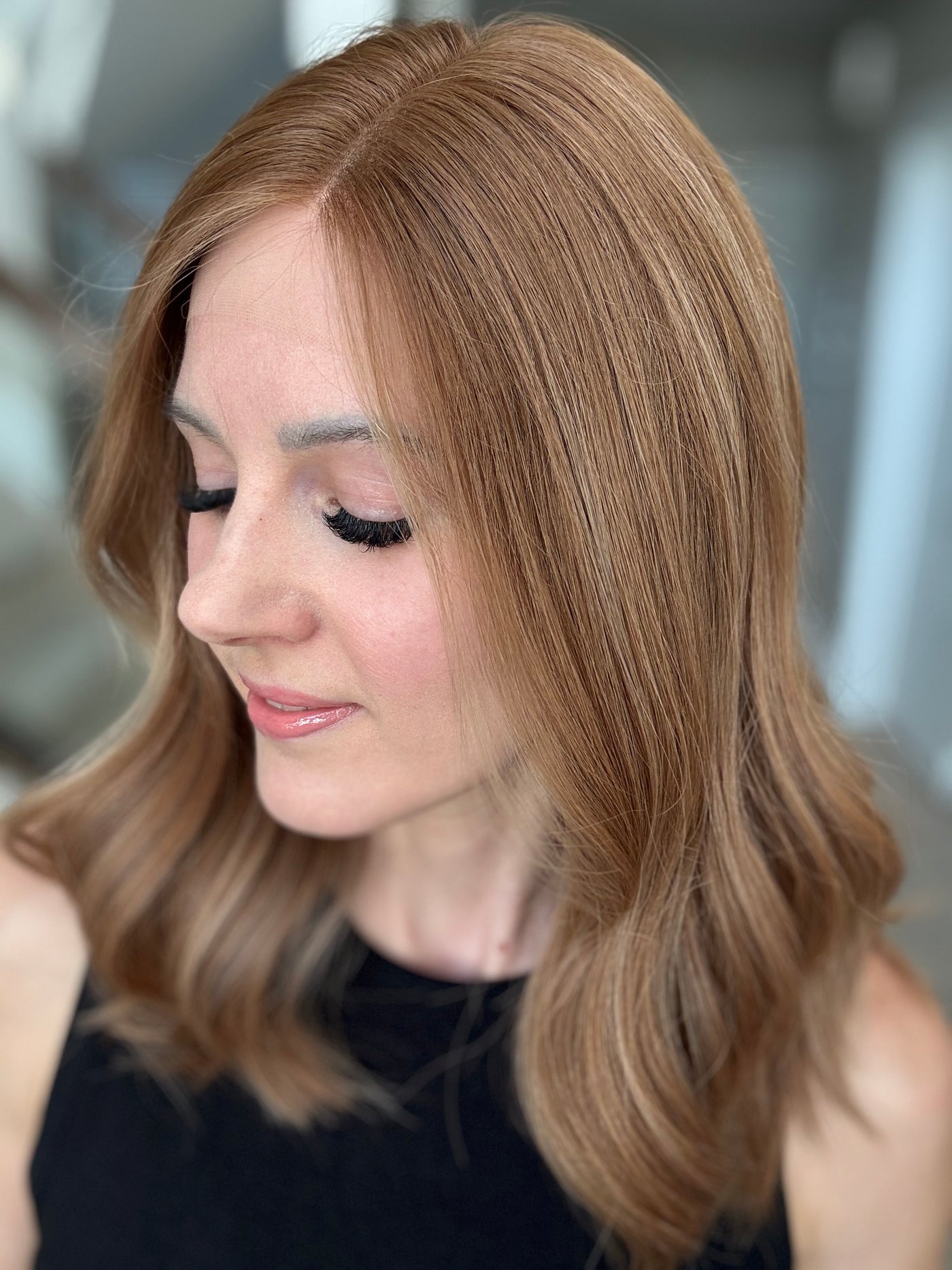 18" Monika LOB Comfort Cap Lace Top Wig (S) (FINAL SALE)