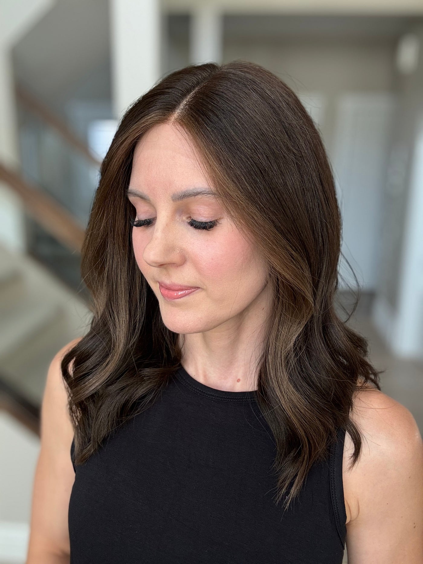 18" Mira LOB Comfort Cap Lace Top Wig (M)