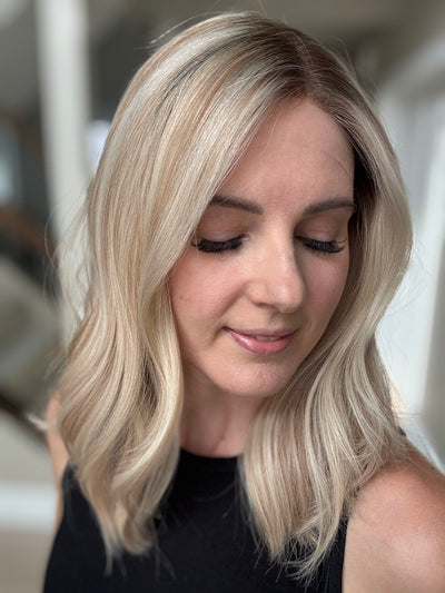 18" Katie LOB Comfort Cap Lace Top Wig (M)