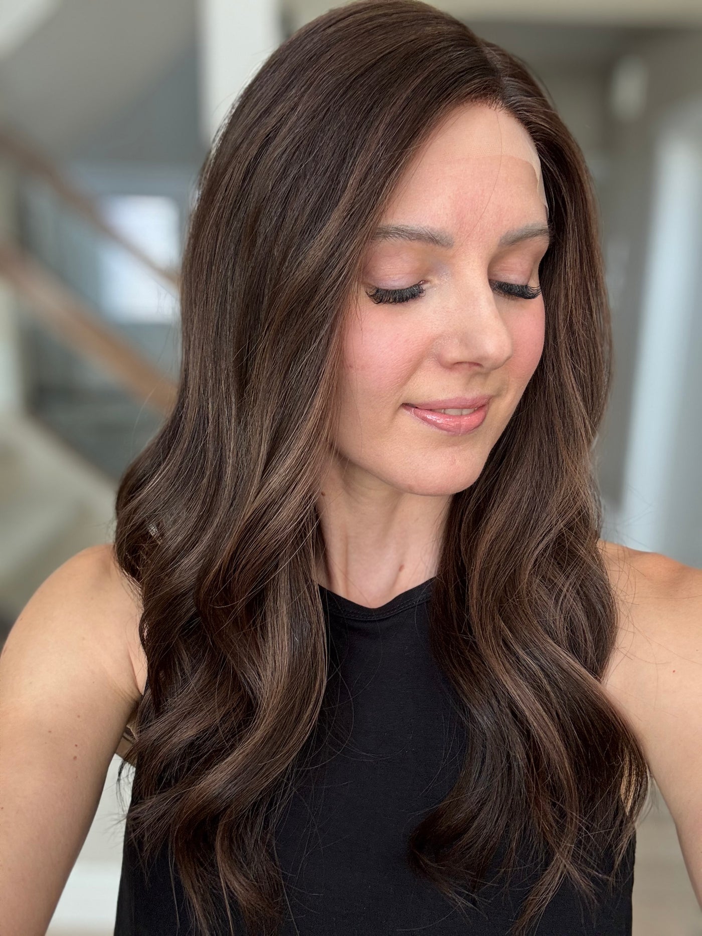 22" Mandy Comfort Cap Lace Top Wig (S)