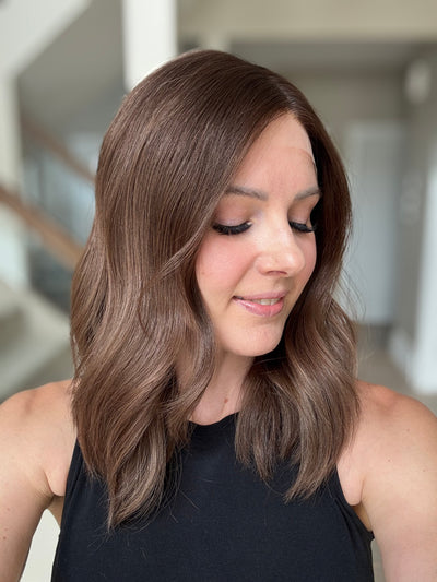 18" Mika LOB Comfort Cap Lace Top Wig (S)