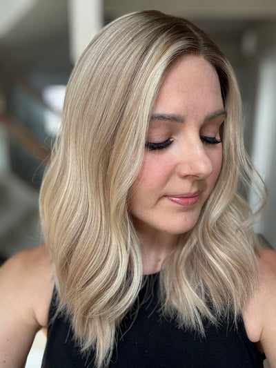 18" Katie LOB Comfort Cap Silk Top Wig (M)