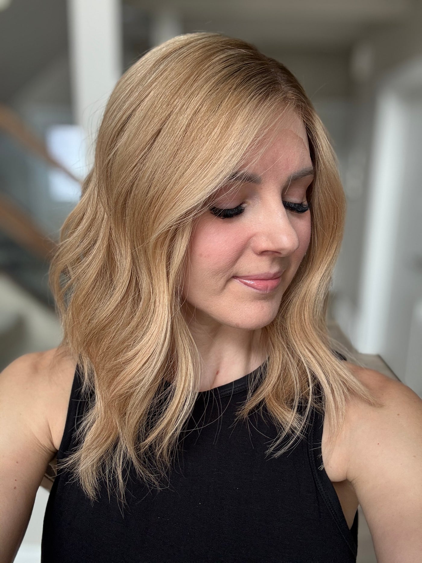 16-18" Julia Comfort Cap Lace Top Wig (S/M)(FINAL SALE)