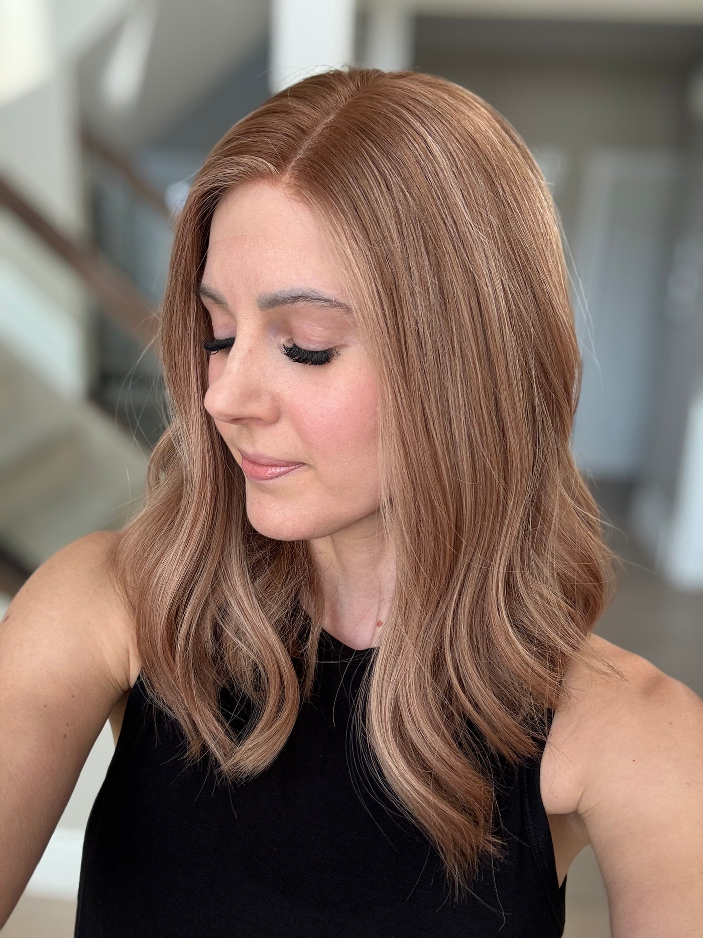 18" Vera LOB Comfort Cap Lace Top Wig (S)