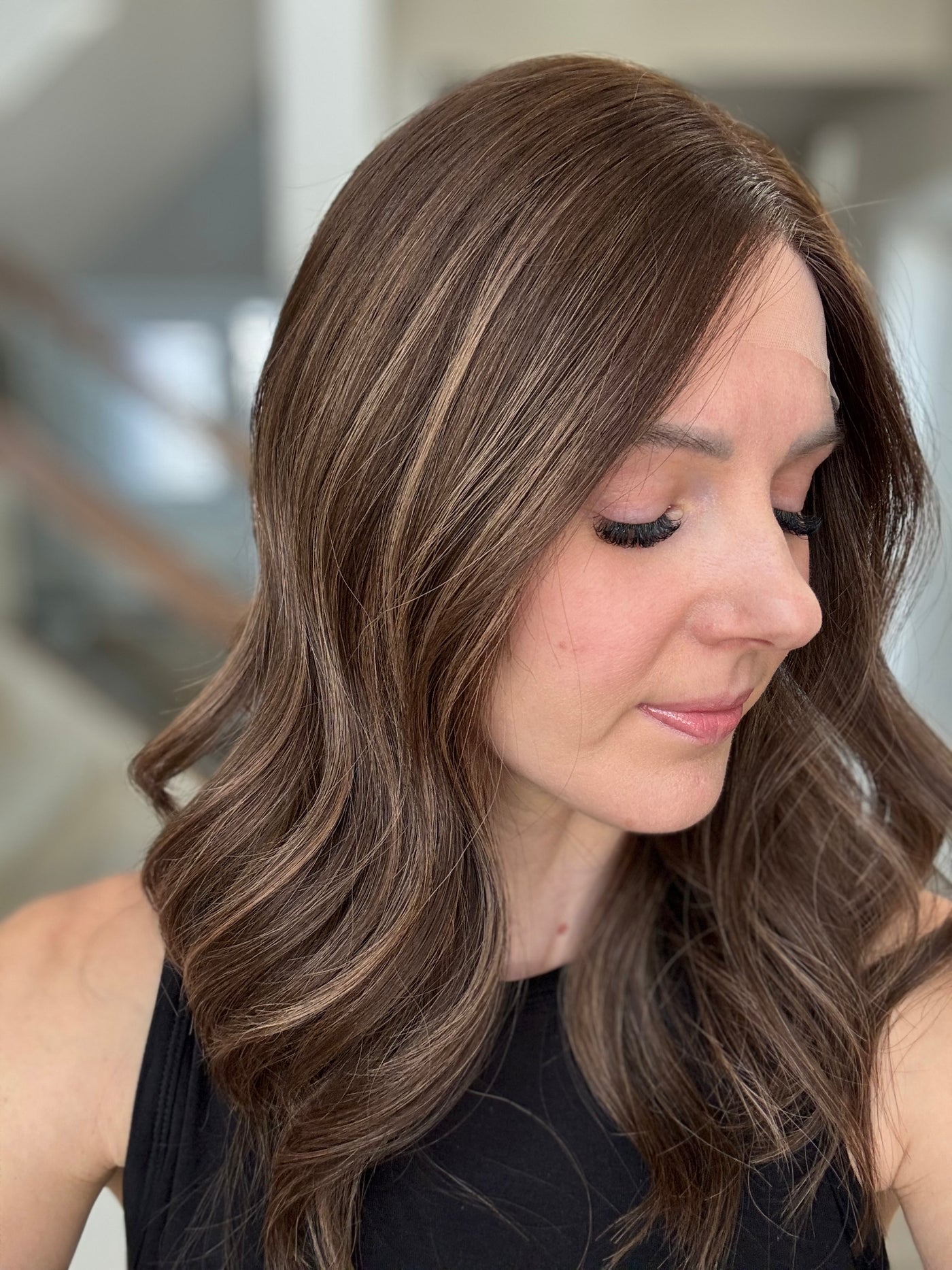 20" Mia Comfort Cap Lace Top Wig (XS) with added Bang Cut (FINAL SALE)