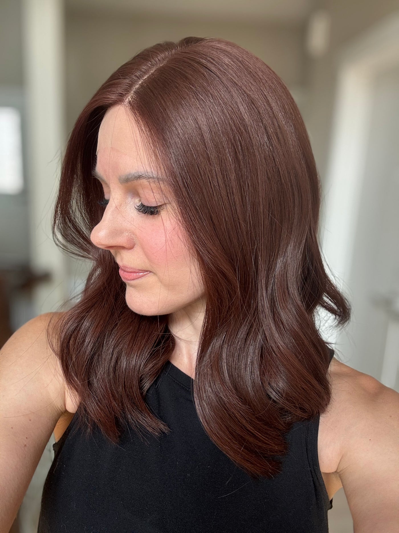 18" Scarlett LOB Comfort Cap Lace Top Wig (S)