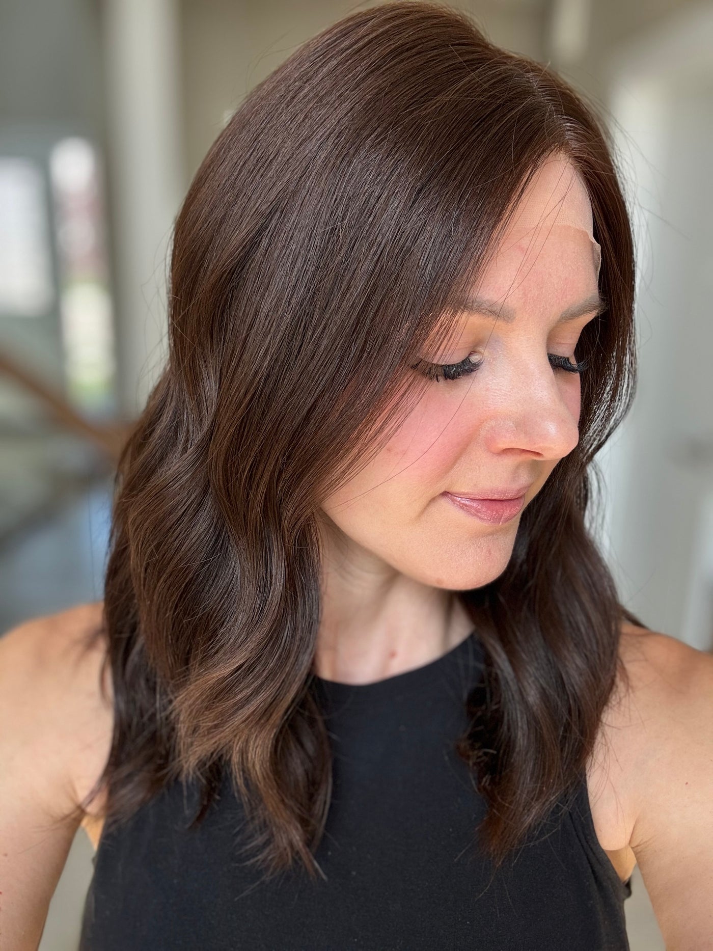 18" Callie Luxury Cap Lace Top Wig (M)(FINAL SALE)