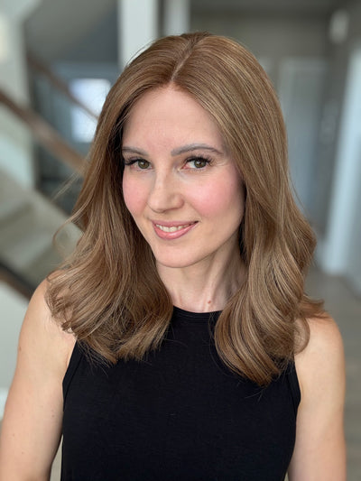 18" Justine LOB Comfort Cap Lace Top Wig (M)