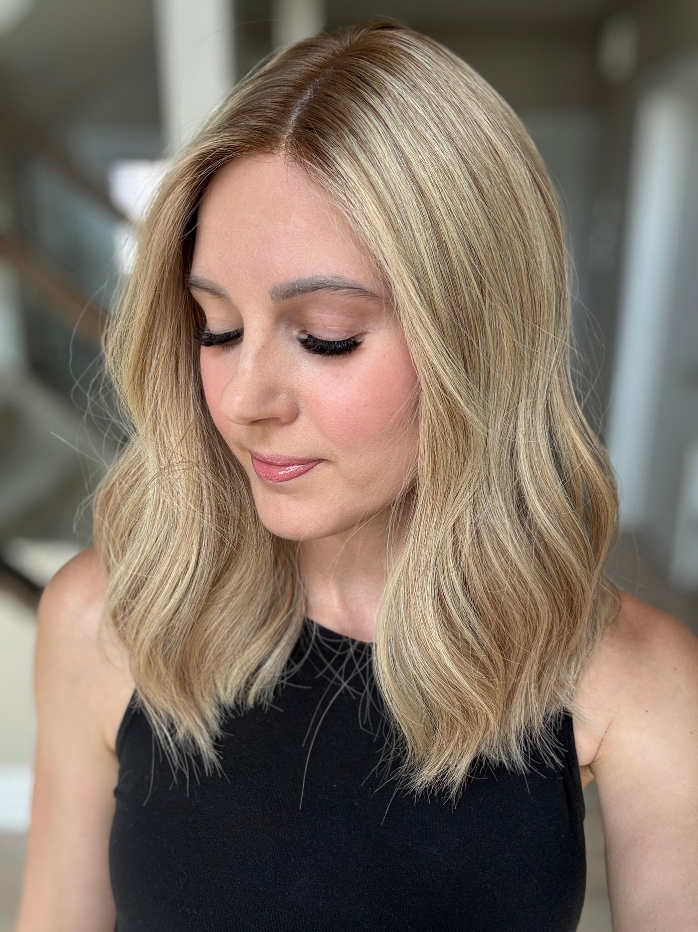 18" Cara LOB Comfort Cap Silk Top Wig (S)