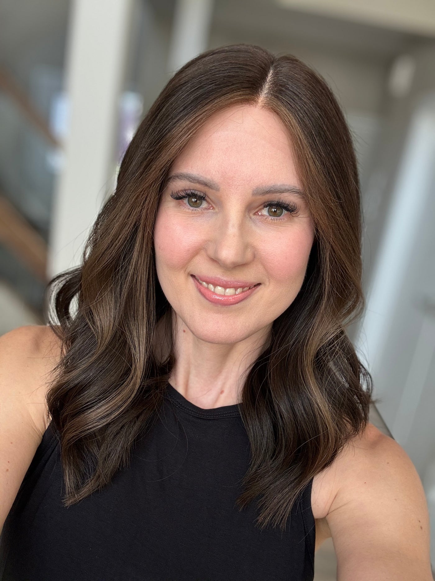 18" Mira LOB Comfort Cap Lace Top Wig (M)