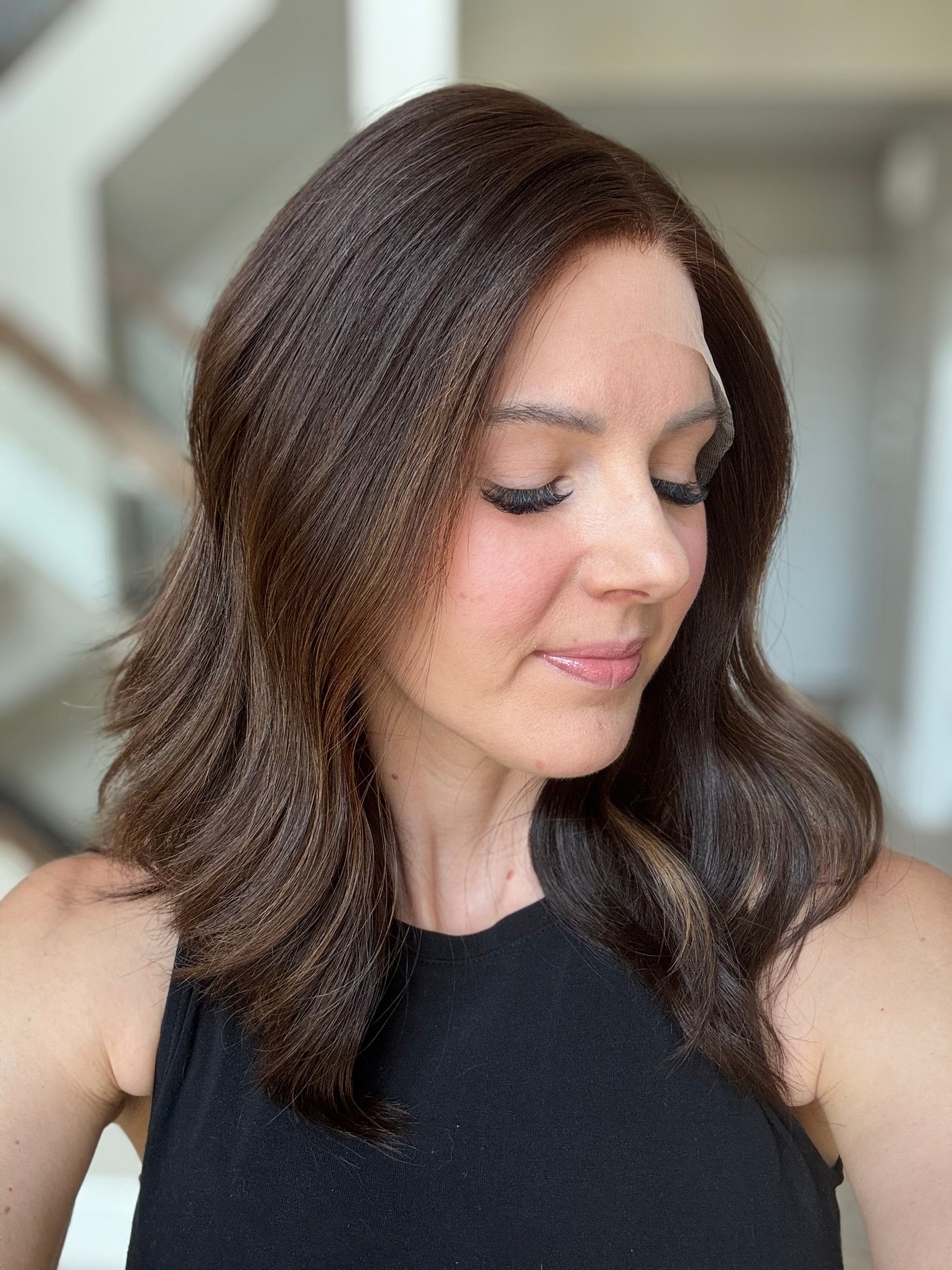 18" Flora Luxury Cap Lace Top Wig (M)