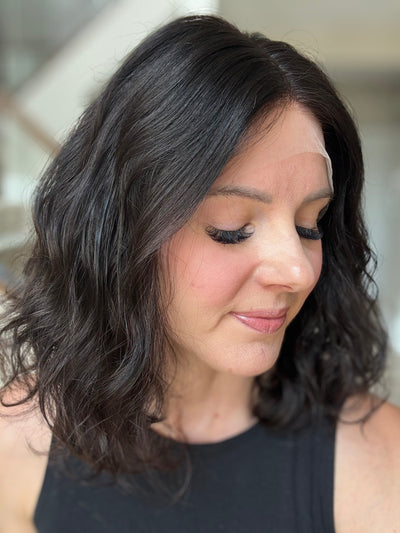14" Mira Wavy Luxury Cap Lace Top Wig (M)