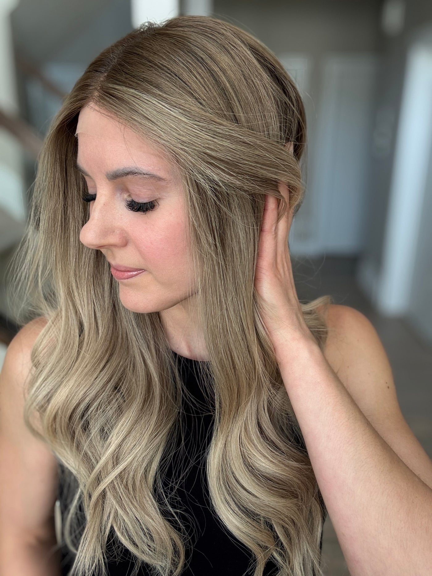 24" Brandy Comfort Cap Lace Top Wig (M)