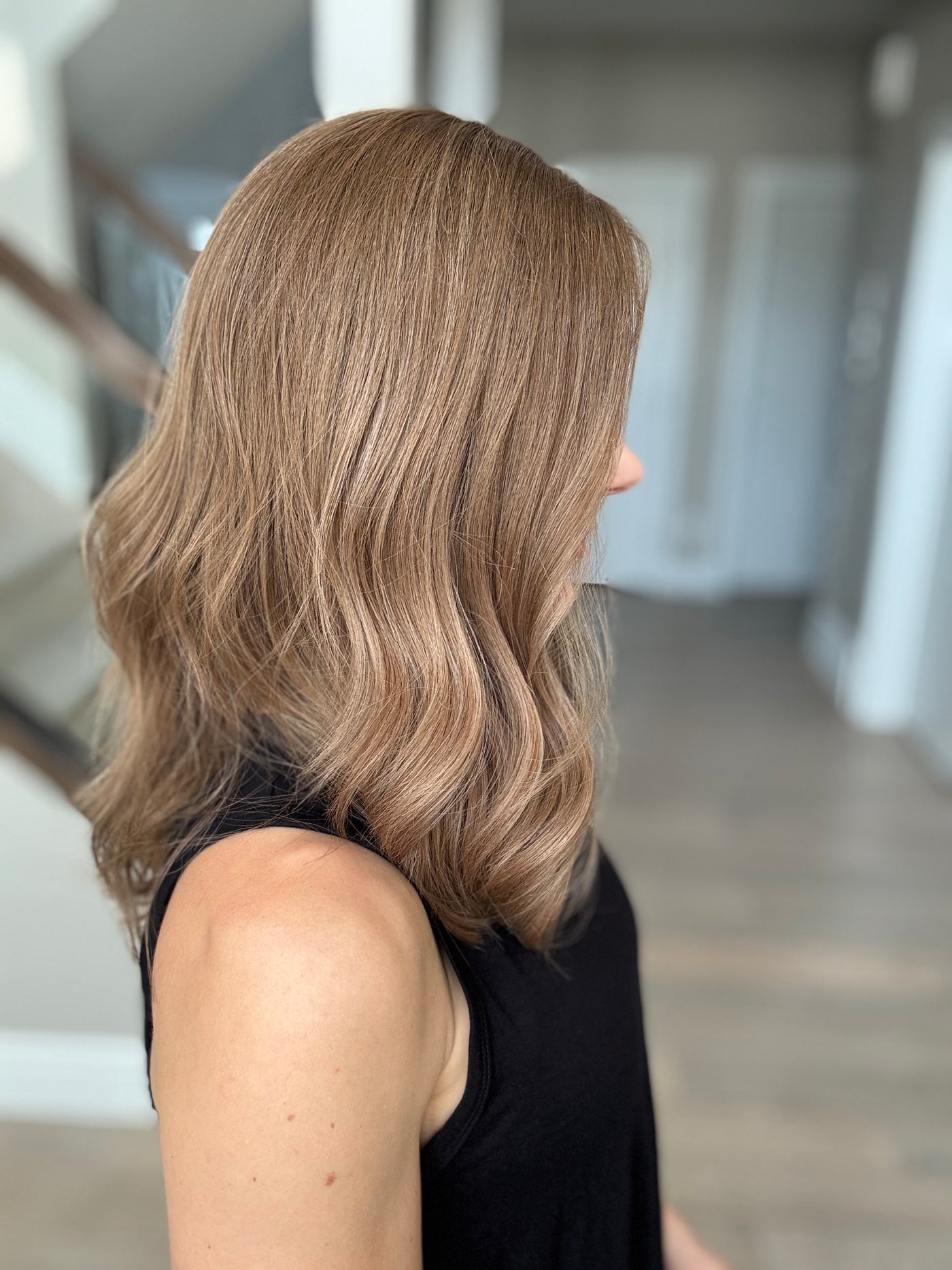 18" Justine LOB Comfort Cap Lace Top Wig (M)