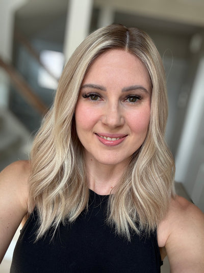 18" Katie LOB Comfort Cap Silk Top Wig (M)
