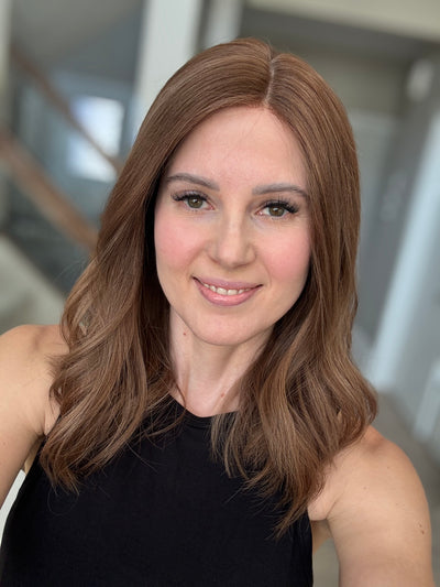 18" Christina LOB Comfort Cap Lace Top Wig (M)