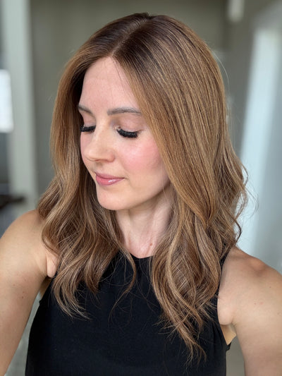 18" Elana LOB Comfort Cap Lace Top Wig (M)