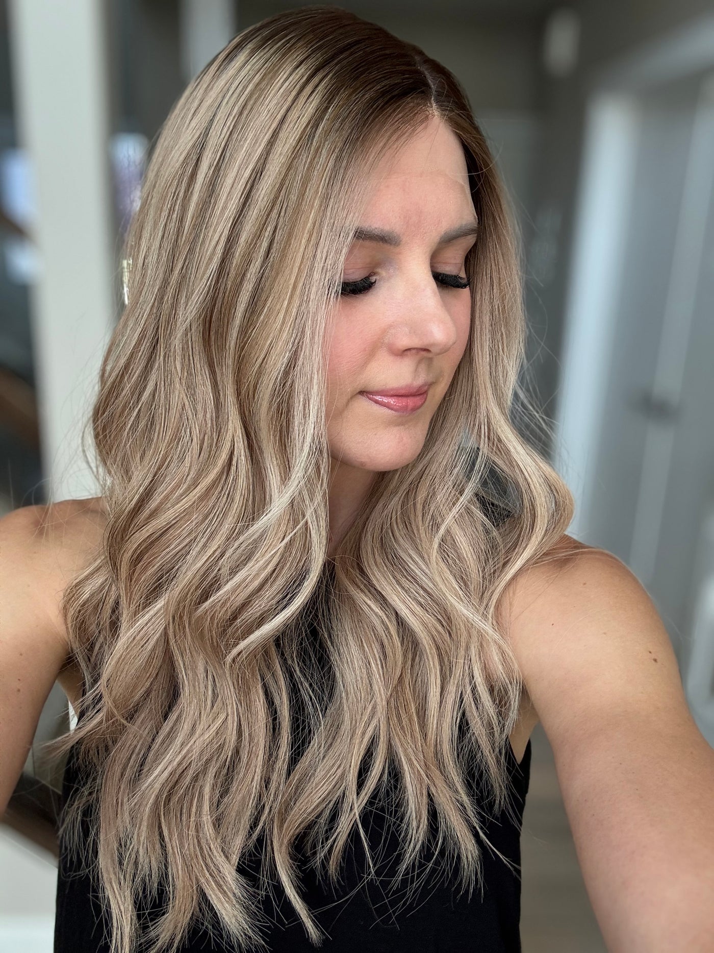 23" Olivia Comfort Cap Silk Top Wig (M) (FINAL SALE)
