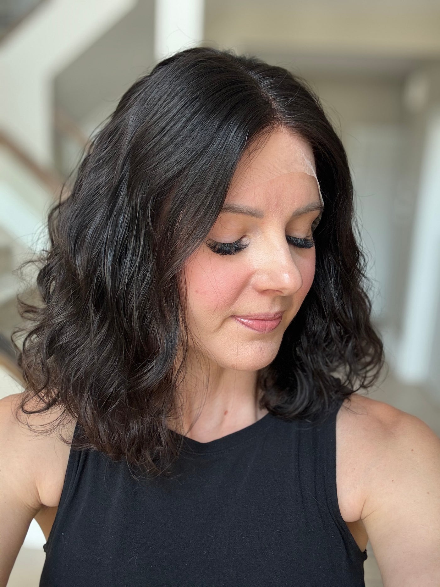 14" Mira Wavy Luxury Cap Lace Top Wig (M)