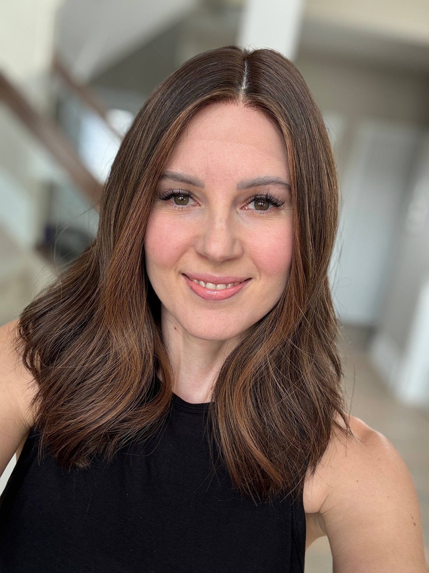 18" Tatiana LOB Comfort Cap Silk Top Wig (M)