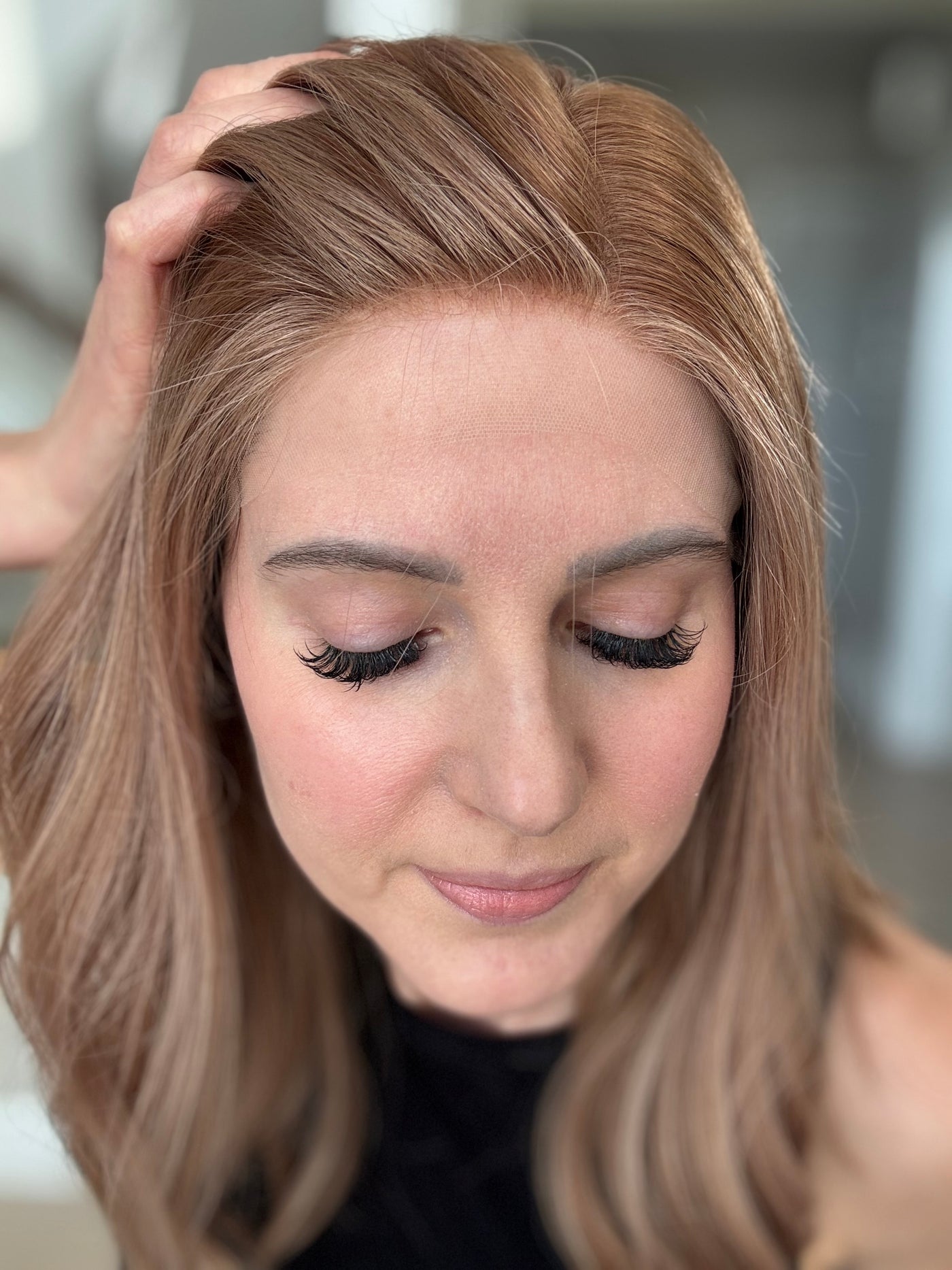 18" Vera LOB Comfort Cap Lace Top Wig (S)