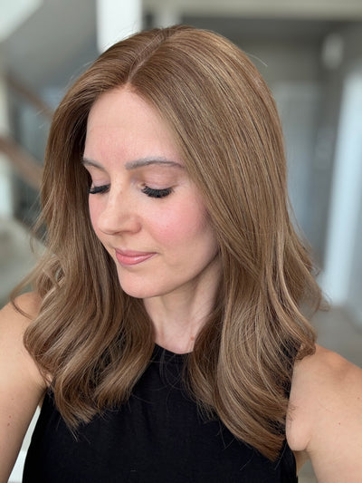 18" Justine LOB Comfort Cap Lace Top Wig (M)