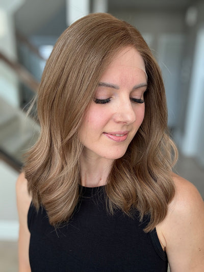 18" Justine LOB Comfort Cap Lace Top Wig (M)