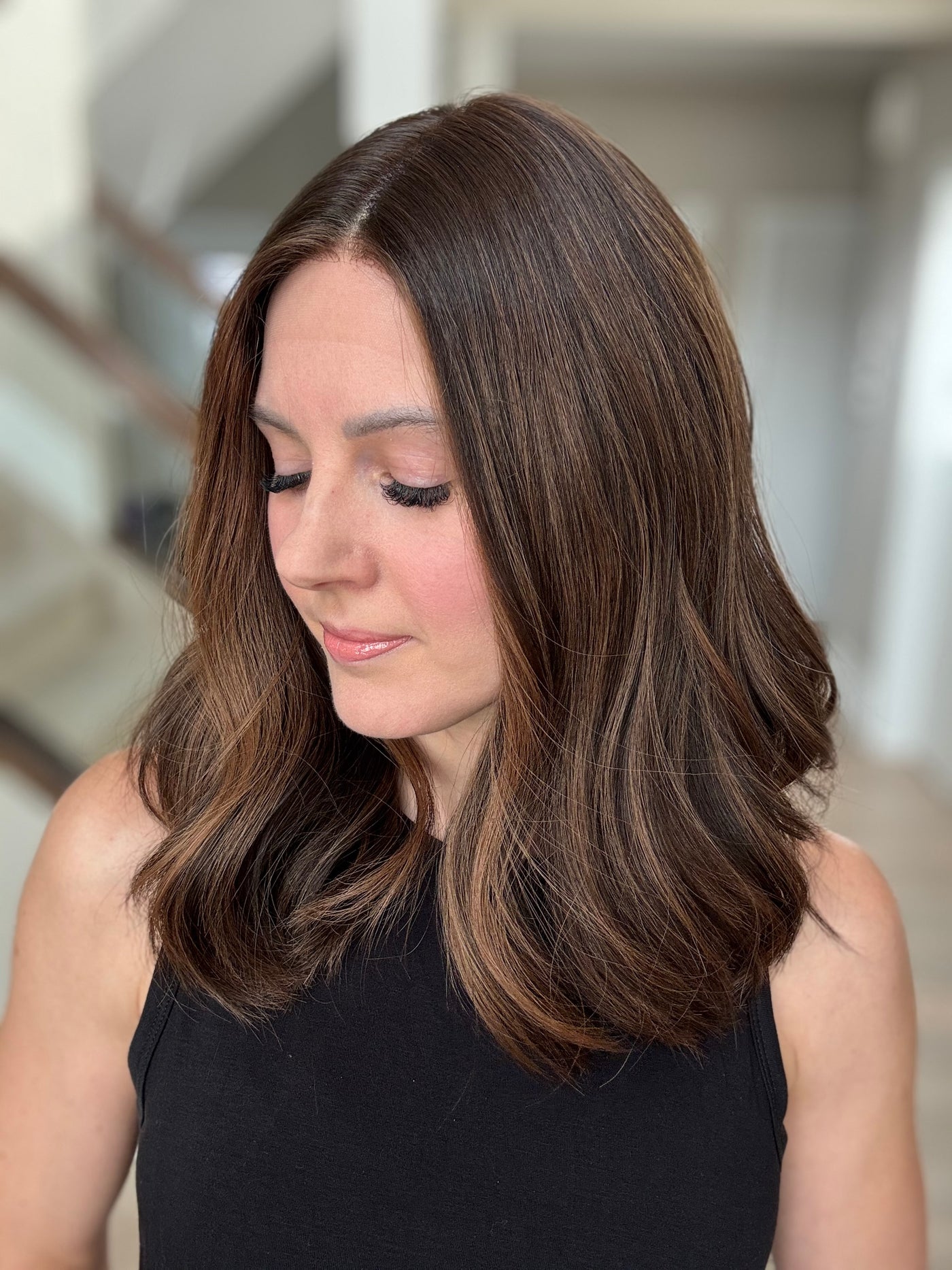 18" Tatiana LOB Comfort Cap Silk Top Wig (M)