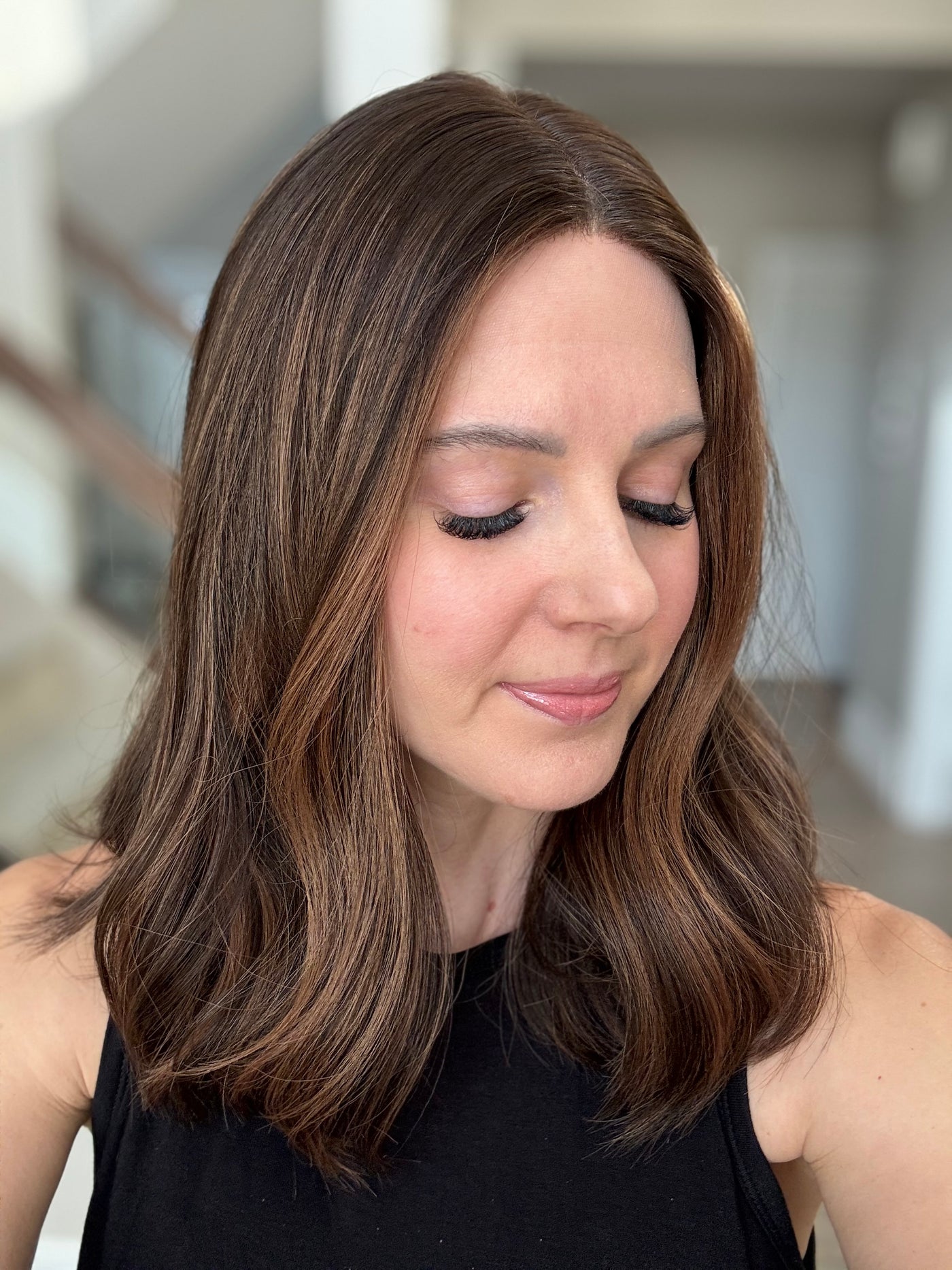 18" Tatiana LOB Comfort Cap Silk Top Wig (M)