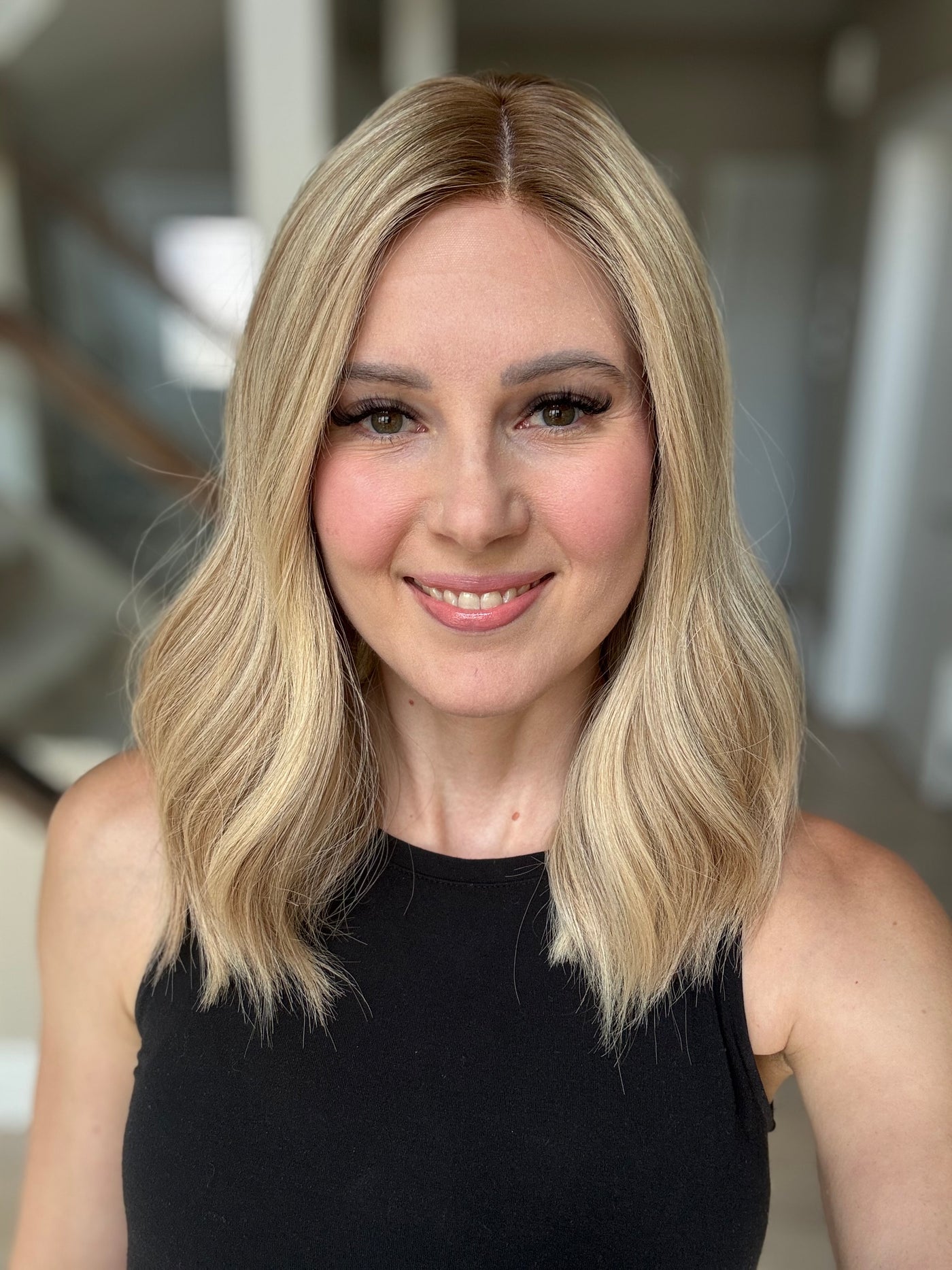 18" Cara LOB Comfort Cap Silk Top Wig (S)
