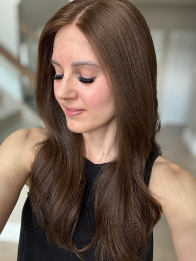 Euro Wig #2: 20" Medium Brown Comfort Cap (S/M)