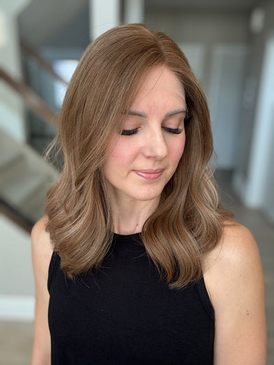 18" Justine LOB Comfort Cap Lace Top Wig (M)