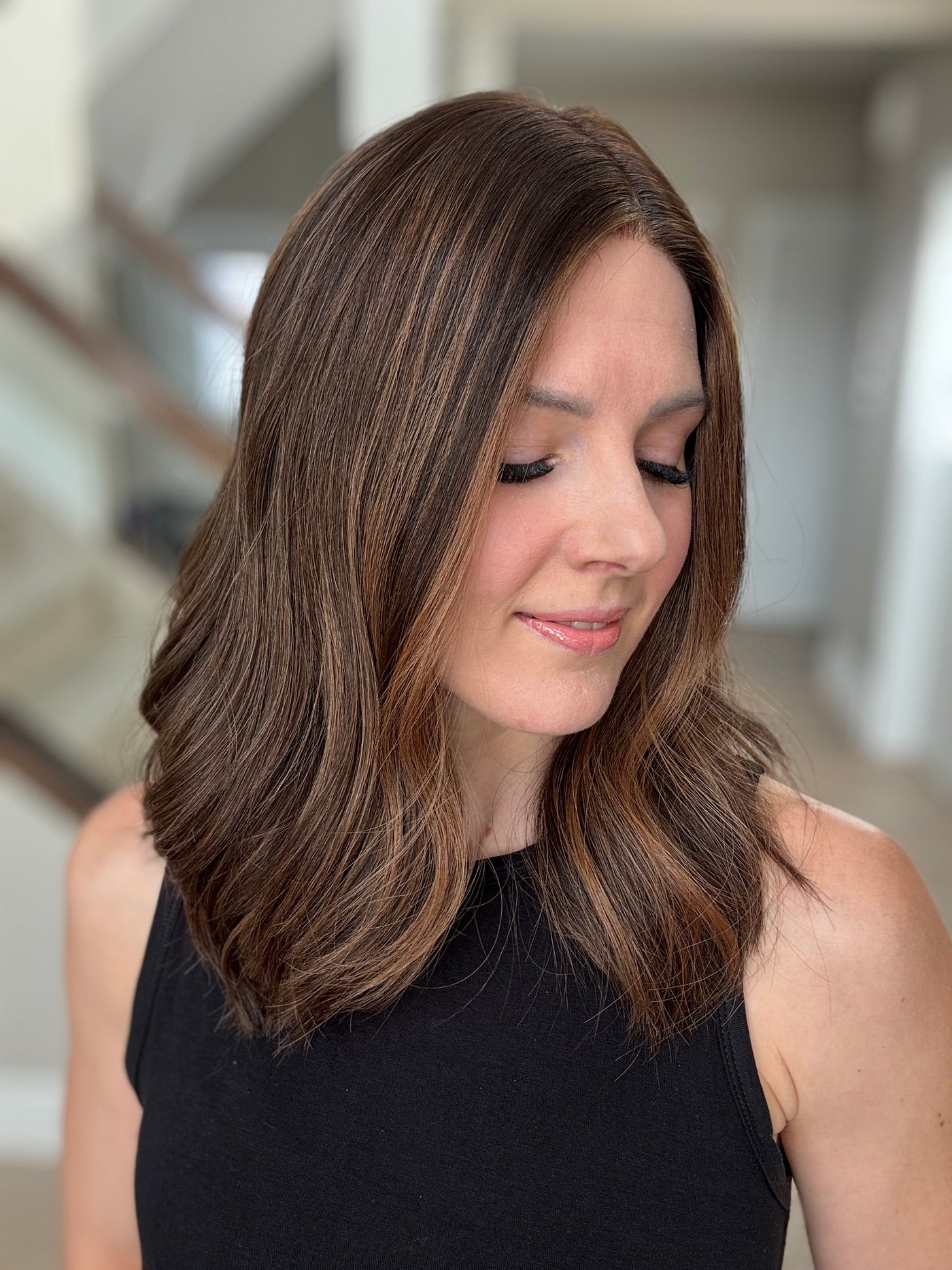 18" Tatiana LOB Comfort Cap Silk Top Wig (S)