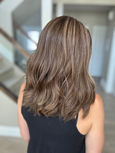 18" Mia LOB Comfort Cap Silk Top Wig (M)