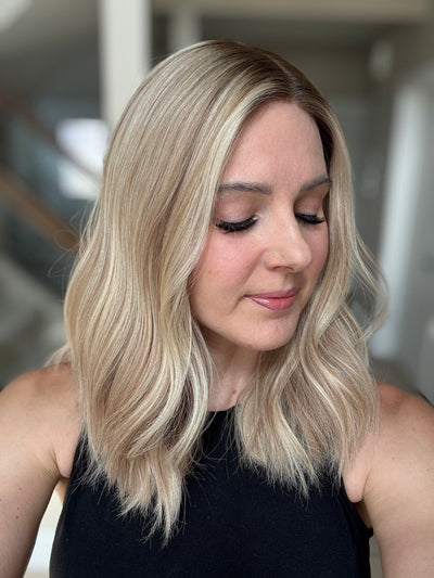 18" Katie LOB Comfort Cap Silk Top Wig (M)
