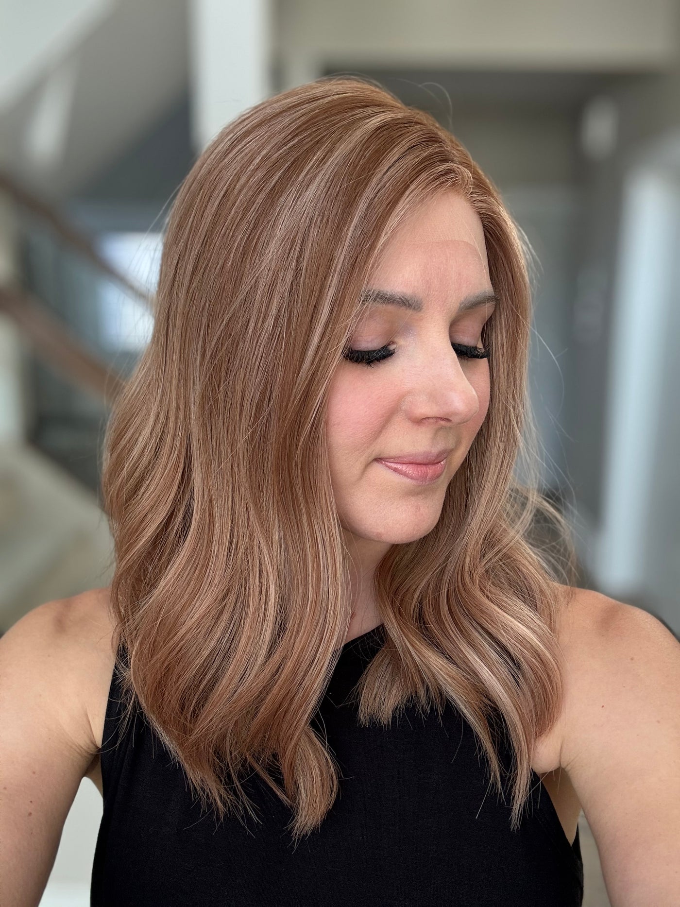 18" Vera LOB Comfort Cap Lace Top Wig (S)