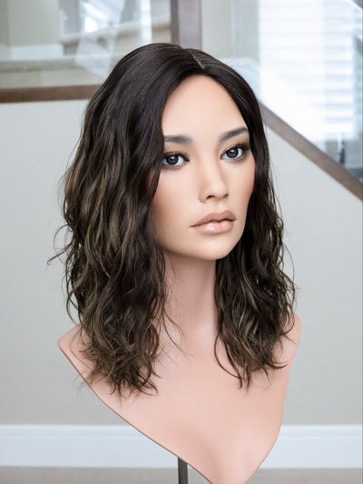 Fine Texture Natural Collection #154 9x9 18" Silk Top Topper (FINAL SALE) - Madison Hair Collection
