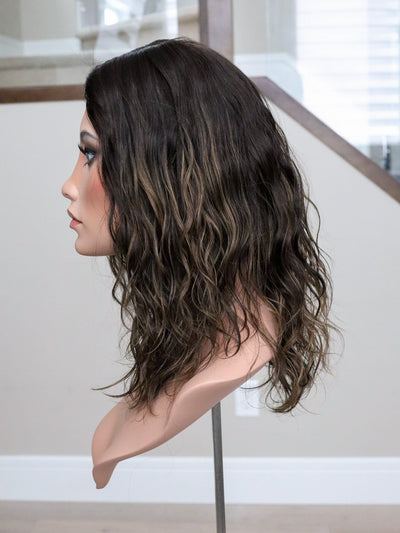 Fine Texture Natural Collection #154 9x9 18" Silk Top Topper (FINAL SALE) - Madison Hair Collection