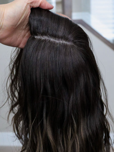Fine Texture Natural Collection #154 9x9 18" Silk Top Topper (FINAL SALE) - Madison Hair Collection
