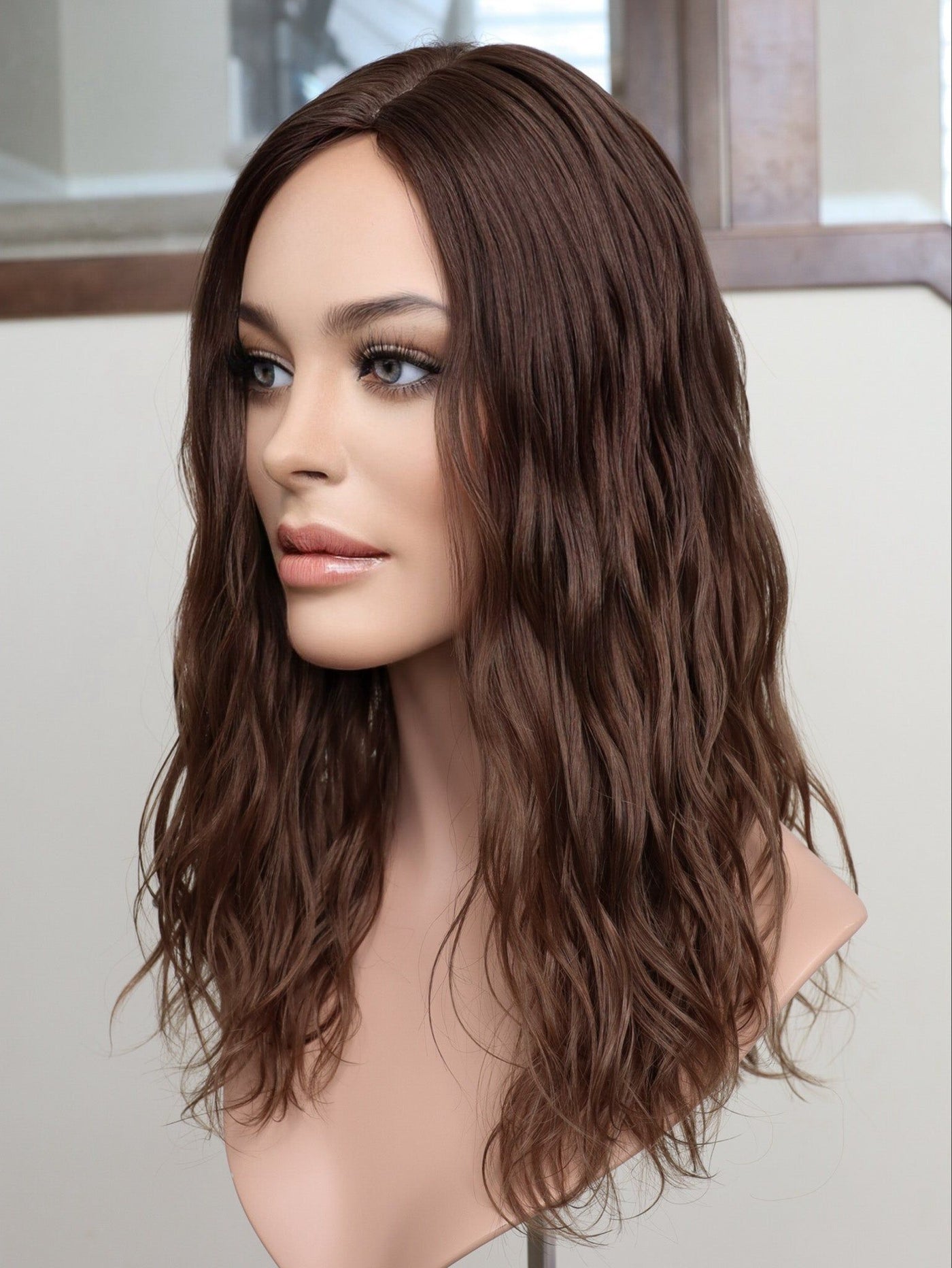 Fine Texture Natural Collection #198 9x9 19" Silk Top Topper - Madison Hair Collection
