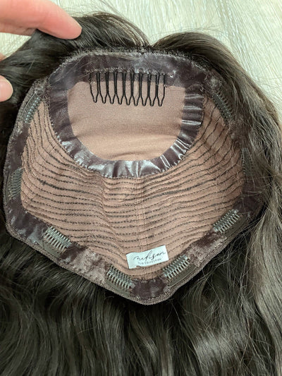 Fine Texture Natural Collection #1 xx" 9x9 Silk Top Topper TEMPLATE - Madison Hair Collection