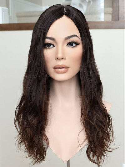 Fine Texture Natural Collection #206 9x9 23" Silk Top Topper (FINAL SALE) - Madison Hair Collection