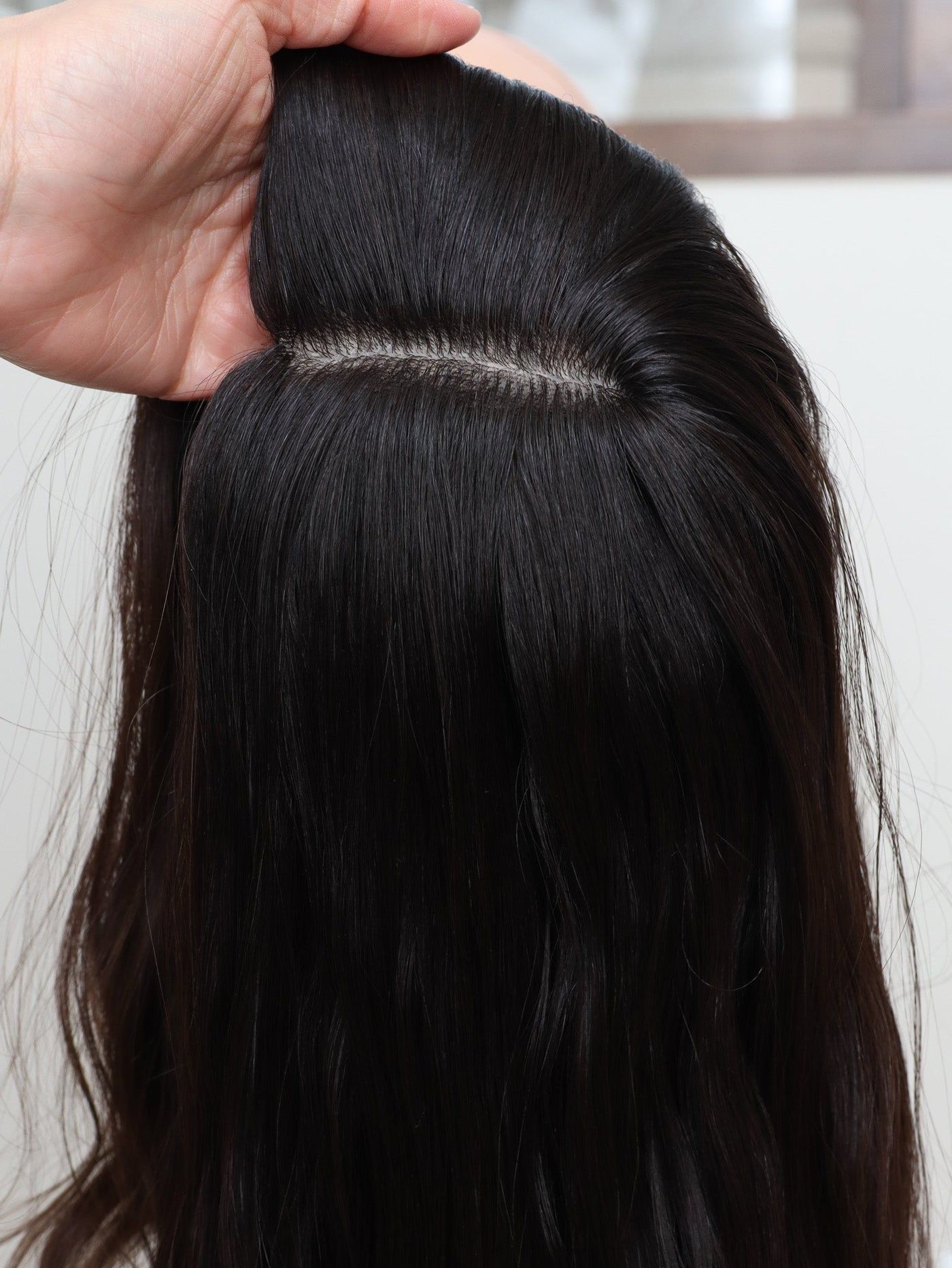 Fine Texture Natural Collection #206 9x9 23" Silk Top Topper (FINAL SALE) - Madison Hair Collection