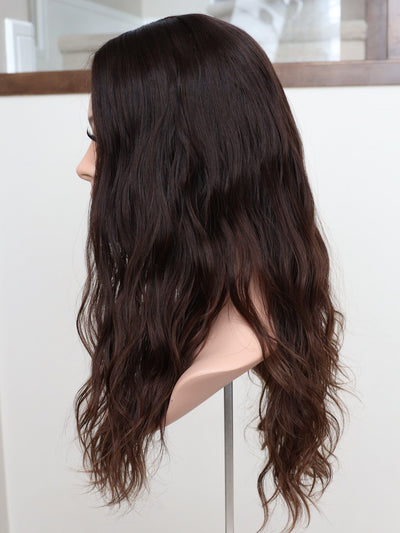 Fine Texture Natural Collection #215 23" 9x9 Silk Top Topper (FINAL SALE) - Madison Hair Collection