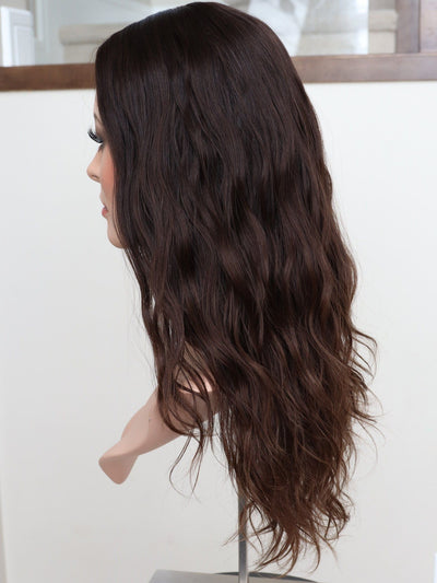 Fine Texture Natural Collection #215 23" 9x9 Silk Top Topper (FINAL SALE) - Madison Hair Collection