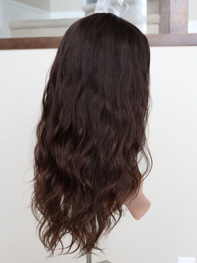 Fine Texture Natural Collection #215 23" 9x9 Silk Top Topper (FINAL SALE) - Madison Hair Collection