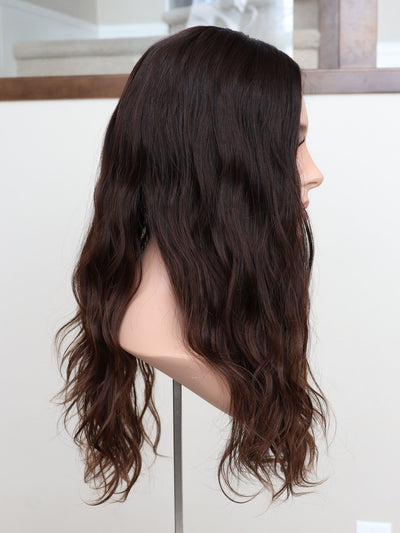 Fine Texture Natural Collection #215 23" 9x9 Silk Top Topper (FINAL SALE) - Madison Hair Collection