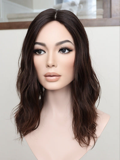 Fine Texture Natural Collection #220 17" 9x9 Silk Top Topper (FINAL SALE) - Madison Hair Collection