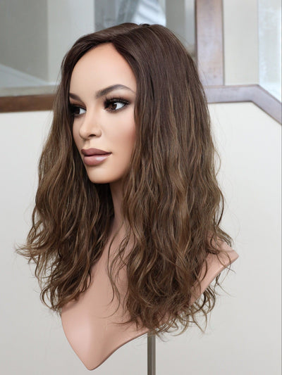 Fine Texture Natural Collection #22 9x9 20" Silk Top Topper - Madison Hair Collection