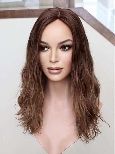 Fine Texture Natural Collection #235 19" 9x9 Silk Top Topper - Madison Hair Collection